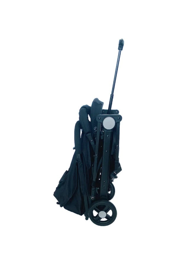 POPYPAPA Papypapa Baby Stroller | Compact Fold Baby Stroller with Trolley Handle | Lightweight Travel Stroller Baby Stroller | Multi-Position Recline | Large Canopy & Storage Basket | 5-Point Harness | For Newborn & Toddler - Image 3